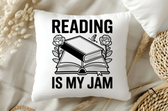 Reading Is My Jam SVG, Book Lover SVG, Reading SVG Product Image 5