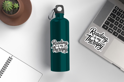 Reading Is My Therapy SVG File | Back to School Sticker Product Image 2