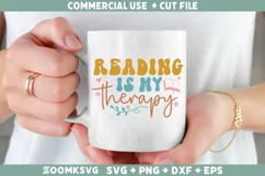 Reading SVG, Book Lover SVG, Book SVG, Book PNG, Retro SVG Product Image 2
