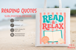 Dopamine Sublimation Read and Relax Beach Reading quotes Product Image 1