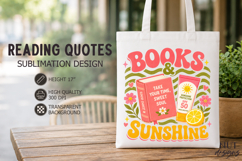 Dopamine Sublimation Books Sunshine Retro Reading quotes Product Image 1