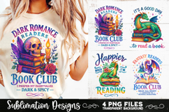 Fantasy Book Lovers Designs PNG Sublimation Dragons Product Image 2