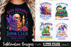 Fantasy Book Lovers Designs PNG Sublimation Dragons Product Image 5