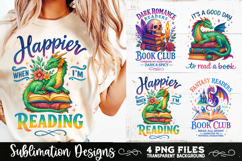 Fantasy Book Lovers Designs PNG Sublimation Dragons Product Image 8