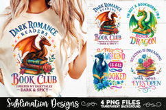 Fantasy Book Lovers Designs PNG Sublimation Dragons Product Image 2