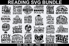 Reading SVG Bundle - Cut Files/ Book Lover SVG / Reading SVG Product Image 1