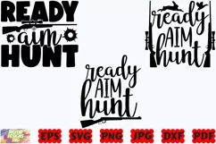 Ready Aim Hunt SVG | Hunting SVG | Hunting Life SVG | Hunter Product Image 2
