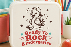 Ready to Rock Kindergarten SVG, Funny Back to School Goose Product Image 4
