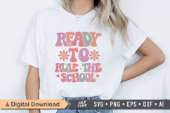 Ready To Rule The School SVG File | Back to School Retro SVG Product Image 2