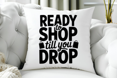 Ready To Shop Till You Drop SVG, Black Friday SVG Product Image 5