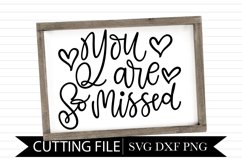 You are so missed - Hand Lettered SVG Product Image 1