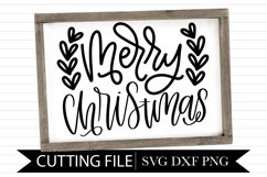 Merry Christmas Sign SVG Design Product Image 1