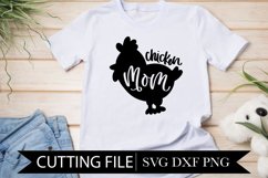 Chicken Mom - Hand Lettered SVG Product Image 1
