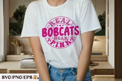 Real Bobcats Wear Pink PNG Breast Cancer Design Product Image 2