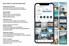 Real Estate Blue Instagram Templates| Canva-PS-AI Product Image 10