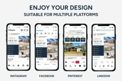 Real Estate Blue Instagram Templates | CANVA Product Image 10