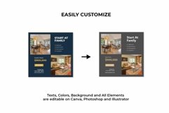 Real Estate Blue Instagram Templates| Canva-PS-AI Product Image 6