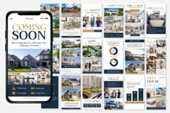 Real Estate Blue Instagram Templates | CANVA Product Image 6