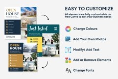 Real Estate Blue Instagram Templates | CANVA Product Image 8