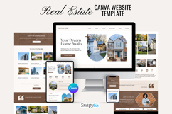 Real Estate Website Canva Editable Templates Product Image 2