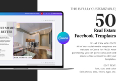 Luxury Real Estate Facebook Canva Post Template Product Image 2
