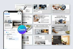 Luxury Real Estate Facebook Canva Post Template Product Image 8