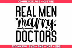 Real men marry doctors SVG | Doctor SVG | Doctor Mug SVG Product Image 1