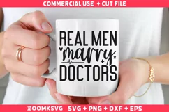 Real men marry doctors SVG | Doctor SVG | Doctor Mug SVG Product Image 2