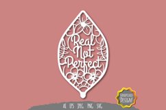 Real Not Perfect Papercut SVG Product Image 2