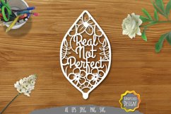Real Not Perfect Papercut SVG Product Image 1