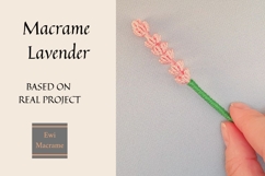 Macrame Lavender PNG Botanical Clipart Product Image 2