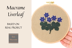 Macrame Liverleaf Flower PNG Botanical Clipart Product Image 2