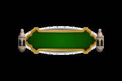 Realistic islamic lantern with border and frame ornament des Product Image 2