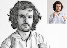 Pencil Sketch Portrait PS Action Product Image 3