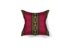 Realistic pillow mockup with ethnic traditional batik patter Product Image 1