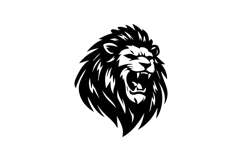 Realistic Roaring Lion Logo Design Product Image 1