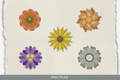 Realistic Scrapbook Paper Flower Clipart Product Image 1