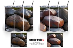 Realistic Stone texture Tumbler Sublimation Wrap Product Image 3