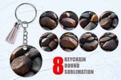 Keychain Realistic Stone texture | Keyring Product Image 1