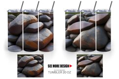 Realistic Stone texture Tumbler Sublimation Wrap Product Image 4