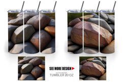 Realistic Stone texture Tumbler Sublimation Wrap Product Image 5