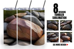 Realistic Stone texture Tumbler Sublimation Wrap Product Image 1