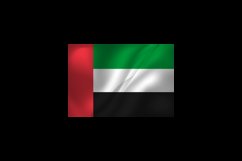 Realistic UAE nation flag design vector Product Image 2