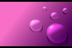 Realistic water drop background in purple color Product Image 2