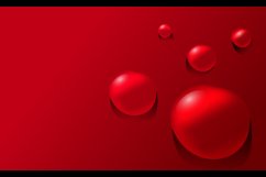 Realistic water drop background in red color Product Image 2