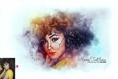 Realistic Watercolor Portrait Art Product Image 4