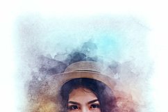 Realistic Watercolor Portrait Art Product Image 7
