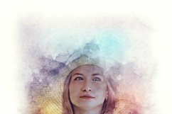 Realistic Watercolor Portrait Art Product Image 6