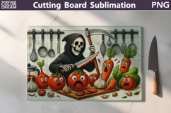 Funny Vegetables Cutting Board | Reapers Kitchen Board Product Image 3