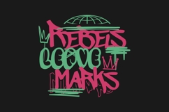 Rebels Urban Brutalism Graffiti T-shirt Design Product Image 1